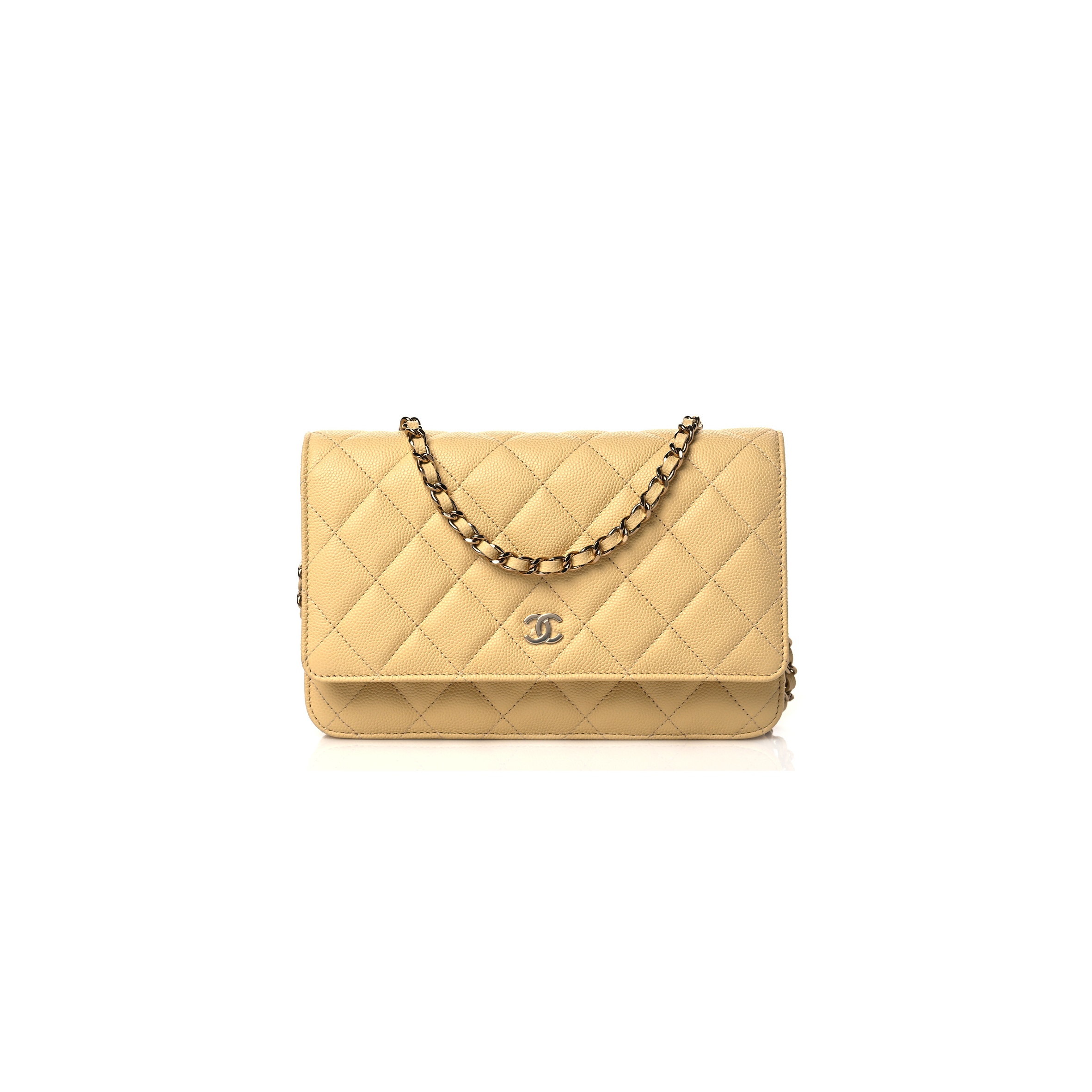 CHANEL CAVIAR QUILTED WALLET ON CHAIN WOC 1081398 (19*11*4cm)